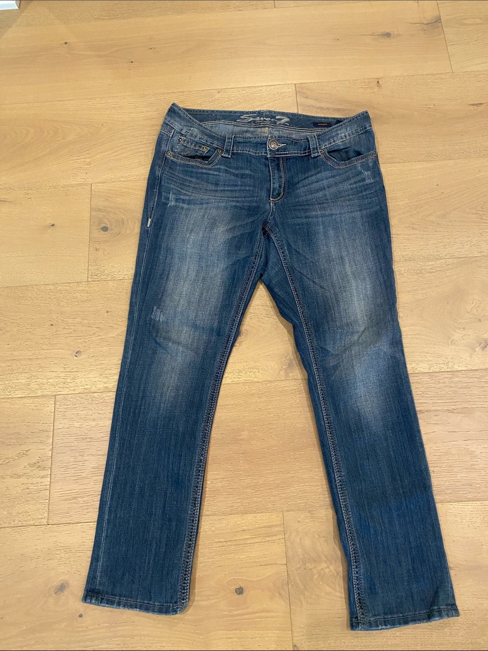 Seven Women's Dark Blue Straight Leg Jeans 16 Waist 31” inseam
